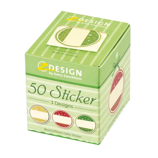 Pakkeillustration: Z-Design Skrivelige Klistermærker (aftagelige), Artikel: 56829, Format: ⌀ 38 mm, Indhold: 50 Klistermærker / 1 Rulle, 50 Klistermærker/Rulle?