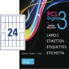 High-Quality papiretiketter, glossy PCL3-8045MCGREM