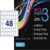 High-Quality papiretiketter, glossy PCL3-6233MCG