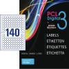 High-Quality papiretiketter, glossy PCL3-25MCG