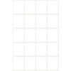 Enkeltark-illustration, Artikel: 3043, Multifunktionelle etiketter, Format: 22 x 18 mm, 20 etiketter/ark.