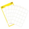 Pakningsbillede med etiketark: Avery Zweckform flerbrugs-etiketter, artikel: 3043, format: 22 x 18 mm, indhold: 120 etiketter / 6 ark, 20 etiketter/ark.