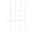 Illustration enkeltark, artikel: 3077, multifunktionelle etiketter, format: 38 x 18 mm, 12 etiketter/ark.