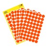 Pakkeillustration med etiketark: Avery Zweckform markeringspunkter, Artikel: 3147, Format: ⌀ 12 mm, Indhold: 270 markeringspunkter / 5 ark, 54 markeringspunkter/ark