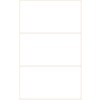 Afbildning enkeltside, artikel: 3331, multifunktionelle etiketter, format: 98 x 51 mm, 3 etiketter/ark.