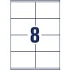 Stansetegning enkeltark A4, Artikel: 3426, Universal-etiketter, Format: 105 x 70 mm, 8 etiketter/ark?