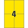 Stansetegning enkeltark A4, Artikel: 3459, Farvede etiketter, Format: 105 x 148 mm, 4 etiketter/ark?