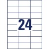 Stansetegning enkeltark A4, Artikel: 3474, Universal-etiketter, Format: 70 x 37 mm, 24 etiketter/ark?