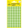 Pakningsbillede: Avery Zweckform farvede markeringspunkter, artikel: 3592, format: ⌀ 8 mm, indhold: 416 markeringspunkter / 4 ark, 104 markeringspunkter/ark.