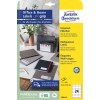 Pakningsbillede: Avery Zweckform Universal-etiketter, permanent klæbende, Artikel: 3658-10, Format: 64,6 x 33,8 mm, Printeregnethed: Inkjet, Laser s/h, Farvelaser, Indhold: 240 etiketter / 10 ark, 24 etiketter/ark?