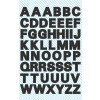 Illustration enkeltark, artikel: 3780, bogstavetiketter, format: 85 x 160 mm, 52 stickers/ark.