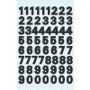 Illustration enkeltark, artikel: 3781, tal-etiketter, format: 85 x 160 mm, 60 stickers/ark.