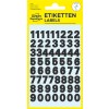 Pakningsbillede: Avery Zweckform Bogstaver og Tal, Artikel: 3781, Format: 85 x 160 mm, Indhold: 120 stickers / 2 ark, 60 stickers/ark?