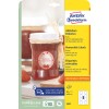 Pakkeillustration: Avery Zweckform Runde Etiketter, Artikel: 5081, Format: ⌀ 65 mm, Printeregnethed: Inkjet, Laser s/h, Farvelaser, Indhold: 80 etiketter / 10 ark, 8 etiketter/ark.