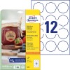 Pakkeillustration med etiketark: Avery Zweckform etiketter i blomsterform, aftagelig, artikel: 5085, format: 60 x 59,5 mm, printeregnet: Inkjet, s/h laser, farvelaser, indhold: 120 etiketter / 10 ark, 12 etiketter/ark?