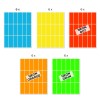Illustration enkeltark, Artikel: 51047, Farvede etiketter, Format: 50 x 19 mm, 18 etiketter/ark.