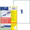 Æskebillede med etiketark: Avery Zweckform universaletiketter, Artikel: 6603, Format: 210 x 297 mm, Udskrivningsegnet: Inkjet, Laser s/h, Farvelaser, Indhold: 65 etiketter / 65 ark, 1 etiket/ark?