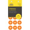 Pakningsbillede: Avery Zweckform Non A4 inspektionsetiketter, Artikel: 6943-2027, Format: ⌀ 20 mm, Indhold: 120 inspektionsetiketter / 8 ark, 15 inspektionsetiketter/ark.