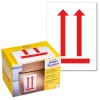 Pakningsbillede med etikettrulle: Avery Zweckform Symbol Advarsels-etiketter, Varenummer: 7250, Format: 74 x 100 mm, Indhold: 1 etiket / 1 rulle, Etiketter/rulle?