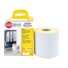 Pakkeillustration med etikettrulle: Avery Zweckform rulleetiketter, artikel: AS0722480, format: 59 x 190 mm, printeregnet: termodirekte printer, Dymo LabelWriter* 300-serien, 400-serien, 450-serien, 4XL, trådløs, indhold: 110 etiketter / 1 rulle, 110 etiketter/rulle.