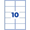 Stansezeichnung enkeltark A4, Artikel: B7173-50, Ultra-resistente folieetiketter, Format: 99 x 57 mm, 10 etiketter/ark?