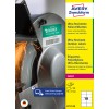 Pakningsbillede: Avery Zweckform Ultra Resistente Outdoor Etiketter, Artikel: B7173-50, Format: 99 x 57 mm, Udskriftskompatibilitet: Laser s/h, Farvelaser, Indhold: 500 etiketter / 50 ark, 10 etiketter/ark
