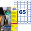 Pakkebillede med etiketark: Avery Zweckform Ultra-Resistente Folie-Etiketter, Artikel: B7651-50, Format: 38 x 21 mm, Printeregnethed: Laser s/h, Farvelaser, Indhold: 3.250 etiketter / 50 ark, 65 etiketter/ark.