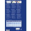 Dette billede viser information om Quick&Clean visitkort, herunder trykspecifikationer, materialer og designmuligheder tilgængelige på flere sprog.