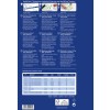 Billedet indeholder et produktinformationsark for Quick&Clean visitkort. Det beskriver forskellige specifikationer, formater og funktioner for premium visitkort tilgængelige til trykning, herunder materialer og størrelser på flere sprog.