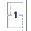 Stansetegning enkeltark A4, Artikel: C32250-25, CD-indlæg, Format: 151 x 118 mm, /ark?