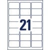 Stanse tegning enkeltark A4, Artikel: J8160-25, Adresseetiketter, Format: 63,5 x 38,1 mm, 21 etiketter/ark?