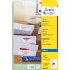Pakningsbillede: Avery Zweckform Hvide Forsendelsesetiketter, til inkjetprintere, Artikel: J8160-25, Format: 63,5 x 38,1 mm, Printeregnethed: Inkjet, Indhold: 525 etiketter / 25 ark, 21 etiketter/ark