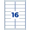 Stansetegning Enkeltark A4, Artikel: J8162-25, Adresseetiketter, Format: 99,1 x 33,9 mm, 16 etiketter/ark?