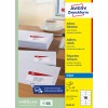 Pakkensbillede: Avery Zweckform Hvide Forsendelsesetiketter, til inkjetprintere, Artikel: J8162-25, Format: 99,1 x 33,9 mm, Printeregnethed: Inkjet, Indhold: 400 etiketter / 25 ark, 16 etiketter/ark