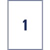 Stansetegning Enkeltside A4, Artikel: J8167-25, Forsendelsesetiketter, Format: 199,6 x 289,1 mm, 1 etiket/ark?