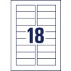 Stanze-tegning Enkeltside A4, Artikel: J8871-5, Magnet-Skilte, Format: 78 x 28 mm, 18 etiketter/ark?