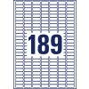 Stanse-tegning enkeltark A4, artikel: L4731REV-25, universal-etiketter, aftagelige, format: 25,4 x 10 mm, 189 etiketter/ark?