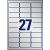 Stansetegning enkeltark A4, Artikel: L6011-20, Typeskilt-etiketter, Format: 63,5 x 29,6 mm, 27 etiketter/ark.