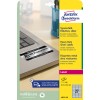Pakkebillede: Avery Zweckform Sølv Typeplade-Etiketter, Artikel: L6011-20, Format: 63,5 x 29,6 mm, Tryksuitabilitet: Laser s/h, Indhold: 540 etiketter / 20 ark, 27 etiketter/ark.