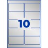 Stansetegning enkeltark A4, Artikel: L6012-20, typeskilt-etiketter, Format: 96 x 50,8 mm, 10 etiketter/ark?