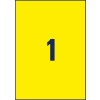 Stansetegning enkeltark A4, Vare: L6111-20, Vejrbestandige folie-etiketter, Format: 210 x 297 mm, 1 etiket/ark?