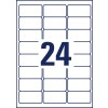 Stansemal enkeltark A4, Artikel: L6146-20, aftagningssikre etiketter, format: 63,5 x 33,9 mm, 24 etiketter/ark