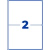 Stansetegning enkeltark A4, Artikel: L7068-20, Vejrbestandige folieetiketter, Format: 199,6 x 143,5 mm, 2 etiketter/ark?