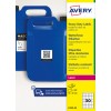 Blå plastikdunke med QR-etiket og emballagedesign med Avery heavy duty-etiketter?