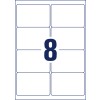 Stansetegning enkeltark A4, Artikel: L7165B-100, Forsendelsesetiketter, Format: 67,7 x 99,1 mm, 8 etiketter/ark?