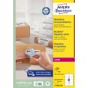 Pakningsbillede: Avery Zweckform Hvide Forsendelsesetiketter, Artikel: L7165B-100, Format: 67,7 x 99,1 mm, Udgave til printer: Laser s/h, Farvelaser, Indhold: 800 etiketter / 100 ark, 8 etiketter/ark