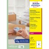 Pakkeillustration: Avery Zweckform Hvide Forsendelsesetiketter, Varenummer: L7166B-100, Format: 99,1 x 93,1 mm, Printkompatibilitet: Laser s/h, Farvelaser, Indhold: 600 etiketter / 100 ark, 6 etiketter/ark