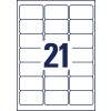 Stanse-ark Enkeltark A4, Artikel: L7560-25, Adresse-etiketter, Format: 63,5 x 38,1 mm, 21 etiketter/ark?