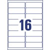 Stansetegning Enkeltside A4, Artikel: L7562-25, Adresse-etiketter, Format: 99,1 x 33,9 mm, 16 etiketter/ark