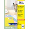 Pakkeillustration: Avery Zweckform Mini Organisations-Etiketter, Artikel: L7654-100, Format: 45,7 x 25,4 mm, Egnet til printere: Inkjet, Laser s/h, Farvelaser, Indhold: 4.000 etiketter / 100 ark, 40 etiketter/ark